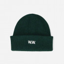 Czapka Wood Wood Mande Ribbed Beanie 12230811-9969 MIDORI GREEN