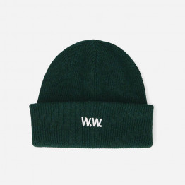 Czapka Wood Wood Mande Ribbed Beanie 12230811-9969 MIDORI GREEN