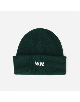 Czapka Wood Wood Mande Ribbed Beanie 12230811-9969 MIDORI GREEN