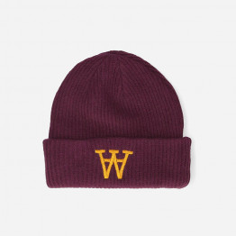 Czapka Wood Wood Vin AA Beanie 10230811-4068 BURGUNDY