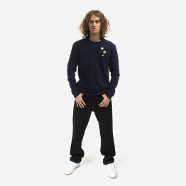 Koszulka męska Wood Wood Mel Patches Longsleeve 10235402-2323 NAVY