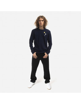 Koszulka męska Wood Wood Mel Patches Longsleeve 10235402-2323 NAVY