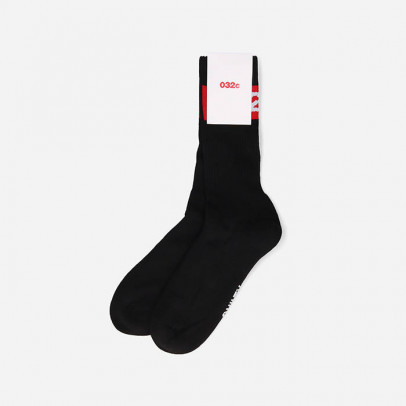 Skarpety 032c Tape Socks FW22-A-1013 BLACK