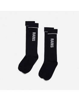 Skarpety Rains Logo Socks 2-pack 20250 BLACK