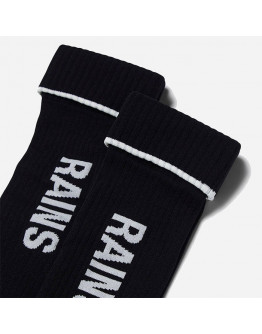 Skarpety Rains Logo Socks 2-pack 20250 BLACK