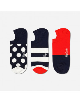 Skarpetki Happy Socks 3-pack Big Dot No Show BDO39-6500