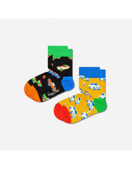 Skarpetki dziecięce Happy Socks 2-pack Car KCAR02-9300