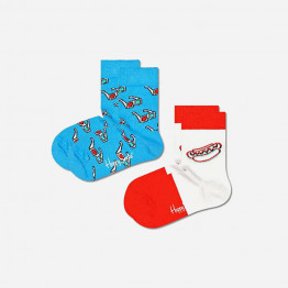 Skarpetki dziecięce Happy Socks 2-pack 3D Hotdog KHTD02-6000