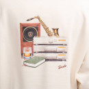 Bluza Drole De Monsieur Le Hoodie Saxophone HO111 CREAM