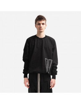 Bluza męska Rick Owens DRKSHDW Baseball T DU02B4271 RIGEH1 BLACK