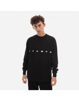 Koszulka męska STAMPD Strike Logo Longsleeve Relaxed Tee SLA-M2992LT-BLK