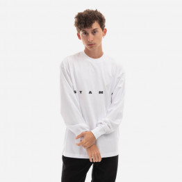 Koszulka męska STAMPD Strike Logo Longsleeve Relaxed Tee SLA-M2992LT-WHT