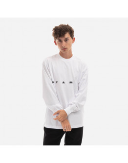 Koszulka męska STAMPD Strike Logo Longsleeve Relaxed Tee SLA-M2992LT-WHT