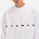 Koszulka męska STAMPD Strike Logo Longsleeve Relaxed Tee SLA-M2992LT-WHT