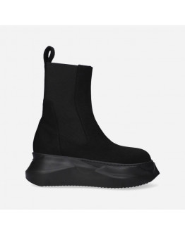 Buty damskie sneakersy Rick Owens DRKSHDW Denim Boots Beatle Abstract DS02B4846 DQ BLACK/BLACK