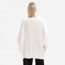 Bluza Rick Owens DRKSHDW Knit Sweatshirt Crater T DU02B4277 FEH1 MILK