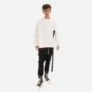 Bluza Rick Owens DRKSHDW Knit Sweatshirt Crater T DU02B4277 FEH1 MILK