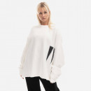 Bluza Rick Owens DRKSHDW Knit Sweatshirt Crater T DU02B4277 FEH1 MILK