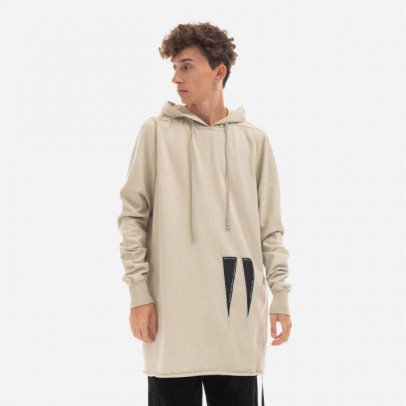 Bluza męska Rick Owens DRKSHDW Knit T-shirt Pullover Hoodie DU02B4285 RIGEH1 PEARL