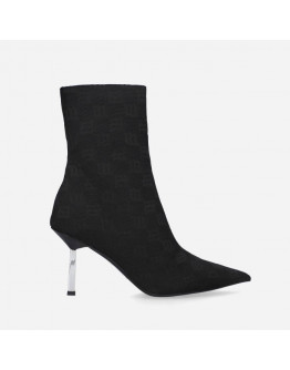 Botki damskie MISBHV Sasha Ankle Boot 122BW926 MONOGRAM BLACK