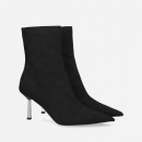 Botki damskie MISBHV Sasha Ankle Boot 122BW926 MONOGRAM BLACK