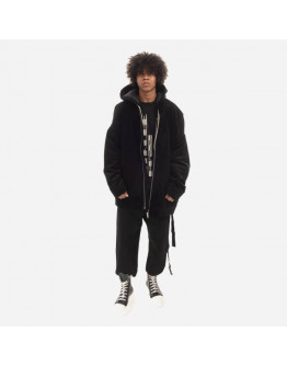 Kurta męska Rick Owens DRKSHDW Woven Padded Jacket Zip Front Peter DU02B4790 VS BLACK