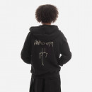 Bluza męska Rick Owens DRKSHDW Knit Sweatshirt Jason S Hoodie DU02B4276 FEP1 BLACK/PEARL