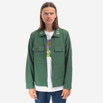 Kurtka męska PLEASURES Temper Work Jacket P22F029-GREEN