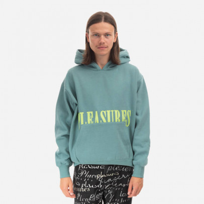 Bluza męska PLEASURES Latex Hoodie P22F016-GREEN