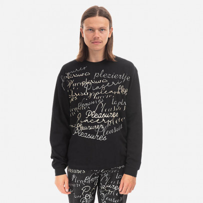 Koszulka męska PLEASURES Shatter Longsleeve Shirt P22F022-BLACK