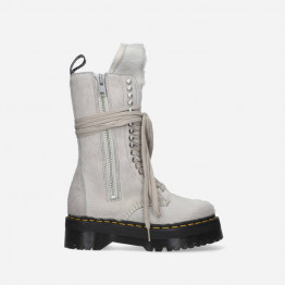 Buty damskie Dr. Martens x Rick Owens DRKSHDW 1918 RU Fur Boots DW02B3801 0049 PEARL