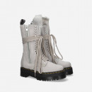 Buty damskie Dr. Martens x Rick Owens DRKSHDW 1918 RU Fur Boots DW02B3801 0049 PEARL