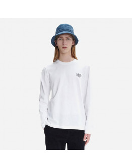 Koszulka longsleeve męska A.P.C. T-shirt Olivier COEZC-H26177 WHITE