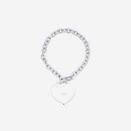 Bransoletka A.P.C. Bracelet Logo Coeur MEACC-M70725 SILVER