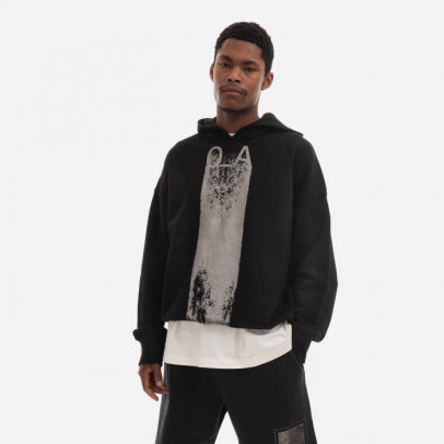 Bluza męska A-COLD-WALL* Plaster Hoodie ACWMW085 BLACK