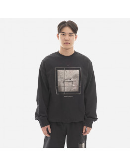 Bluza męska A-COLD-WALL* Foil Grid Crewneck ACWMW075 BLACK