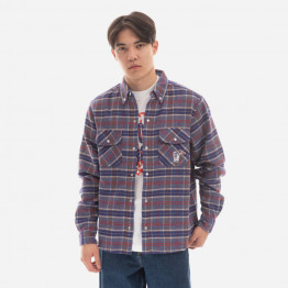 Koszula męska Billionaire Boys Club Check Shirt B22317 PURPLE