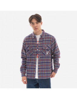 Koszula męska Billionaire Boys Club Check Shirt B22317 PURPLE