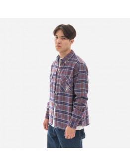 Koszula męska Billionaire Boys Club Check Shirt B22317 PURPLE