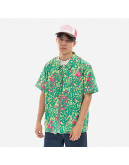 Koszula męska Billionaire Boys Club Jungle Camo Camp Collar Shirt B22319 GREEN