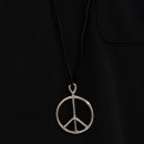 Naszyjnik Needles Peace Pendant - Deer Cord LQ015 SILVER