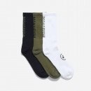 Skarpetki Maharishi Miltype Peace Sports Socks 3-pack 9890 BLACK/OLIVE/WHITE