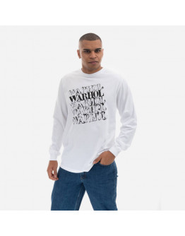 Koszulka męska Maharishi Andy Warhol Airborne Longsleeve T-shirt 9923 WHITE