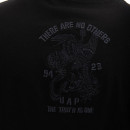 Koszulka męska Maharishi U.A.P. Embroidered Longsleeve T-shirt Organic Cotton Jerse 4094 BLACK