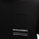 Koszulka męska Maharishi Miltype Longsleeve T-shirt Organic Cotton Jerse 7022 BLACK