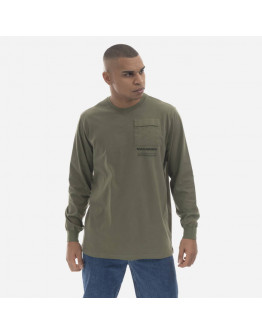 Koszulka męska Maharishi Miltype Longsleeve T-shirt Organic Cotton Jerse 7022 OLIVE