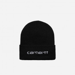 Czapka Carhartt WIP Script Beanie I030884 BLACK/WHITE