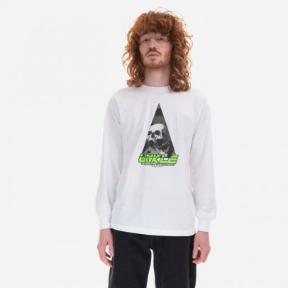 Koszulka męska PLEASURES x UNKLE Soundscape Long Sleeve P22U003-WHITE