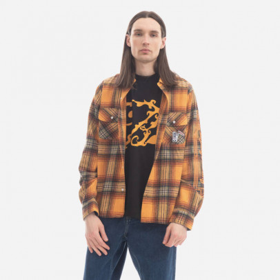 Koszula męska Billionaire Boys Club Check Shirt B22417 ORANGE