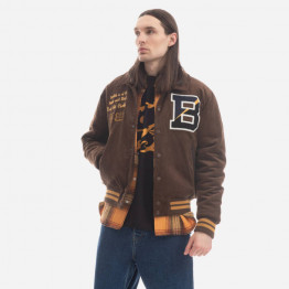 Kurtka męska Billionaire Boys Club Corduroy Collared Varsity Jacket B22402 BROWN